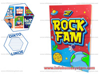 SVESKA A4 50L DIKTO ROCKFAM DEX ROCK                        