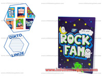 SVESKA A5 50L DIKTO ROCKFAM DEX ROCK                        