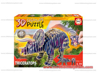 PUZLE 3D DINOSAURUS TRICERATOPS EDUCA                       