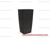 SAKSIJA AURORA VISOKA 24CM ANTRACIT                                      