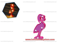 LAMPA NOCNO SVETLO FLAMINGO                                 