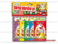 BOJA ZA JAJA SET DEKO PANGRAF                               